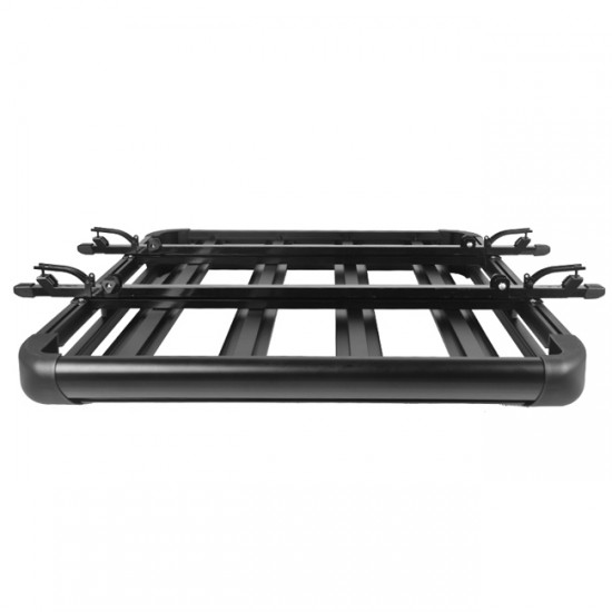 Σχάρα Οροφής Αυτοκινήτου Αλουμινίου Aero Μαύρη 127x96cm (Hj-Rb511)