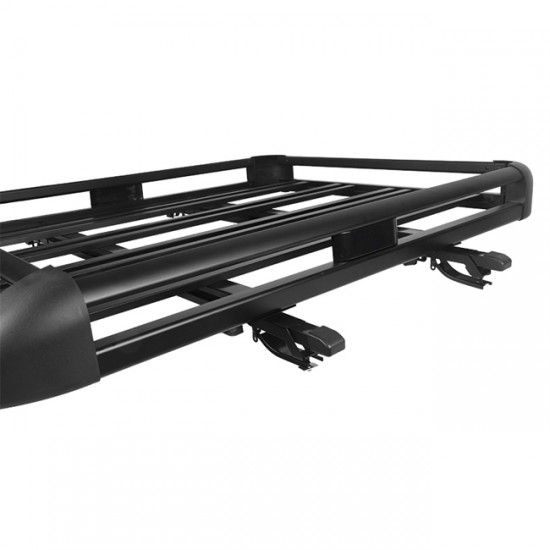 Σχάρα Οροφής Αυτοκινήτου Αλουμινίου Aero Μαύρη 127x96cm (Hj-Rb511)