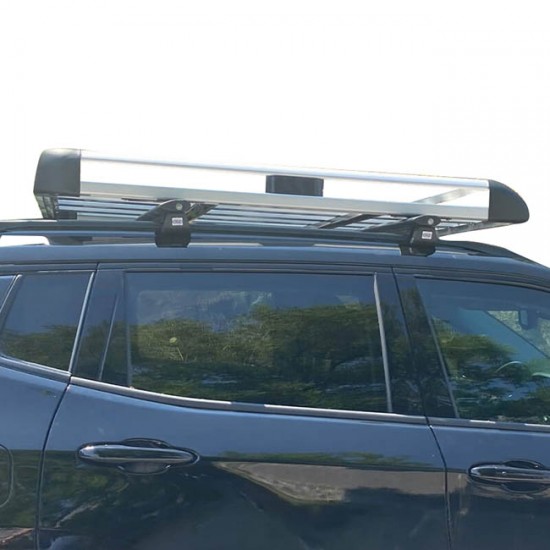 Σχάρα Οροφής Αυτοκινήτου Αλουμινίου Aero Ασημί 127x96cm