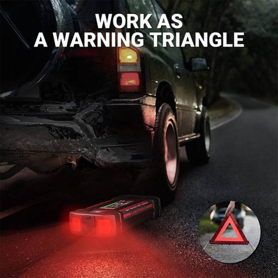 Εκκινητής Μπαταριών Αυτοκινήτου, Powerbank, Φακός Led 3 Σε1 Lokithor J401X 12 Volt 2500A Με Τεχνολογία Εκκίνησης Έως -40°C 1 Τεμάχιο