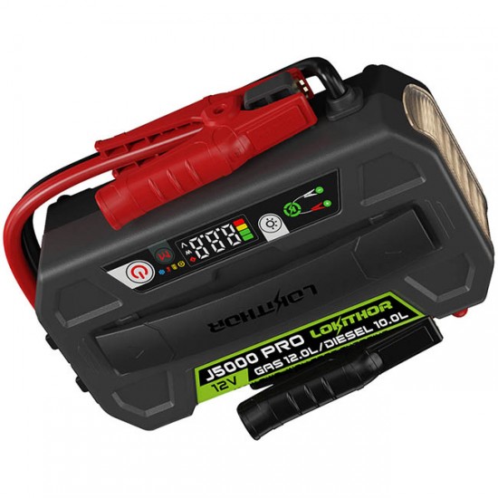 Εκκινητής Μπαταριών Αυτοκινήτου, Powerbank, Φακός Led 3 Σε1 Lokithor J5000 Pro LifePO4 12 Volt 5000A 1 Τεμάχιο