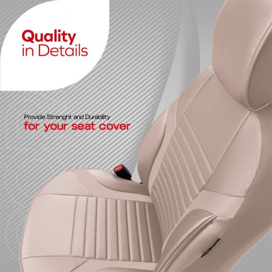 Καλύμματα Αυτοκινήτου Otom Coral Design Universal Full Δερματίνη Σετ Εμπρός / Πίσω Μπεζ CRΑL-102 11 Τεμαχίων