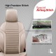 Καλύμματα Αυτοκινήτου Otom Coral Design Universal Full Δερματίνη Σετ Εμπρός / Πίσω Μπεζ CRΑL-102 11 Τεμαχίων