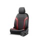 Καλύμματα Αυτοκινήτου Otom Coral Design Universal Full Δερματίνη Σετ Εμπρός / Πίσω Μαύρο / Κόκκινο CRΑL-104 11 Τεμαχίων