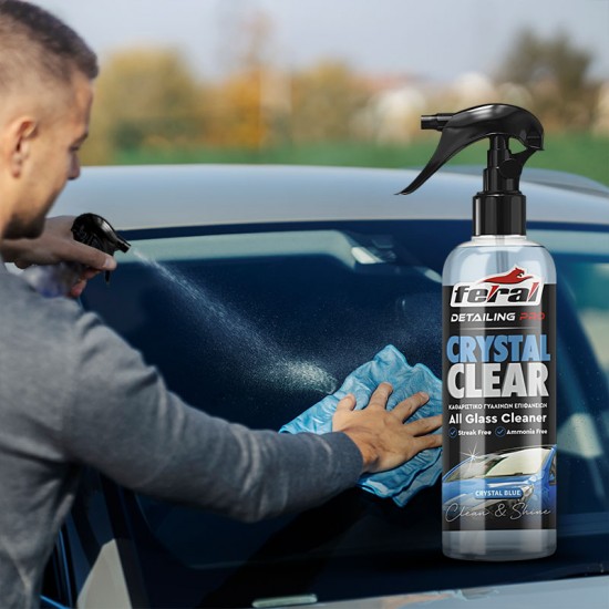 Καθαριστικό Τζαμιών Crystal Blue Feral Detailing Pro 750ml 1 Τεμάχιο