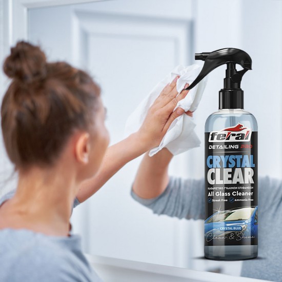 Καθαριστικό Τζαμιών Crystal Blue Feral Detailing Pro 750ml 1 Τεμάχιο
