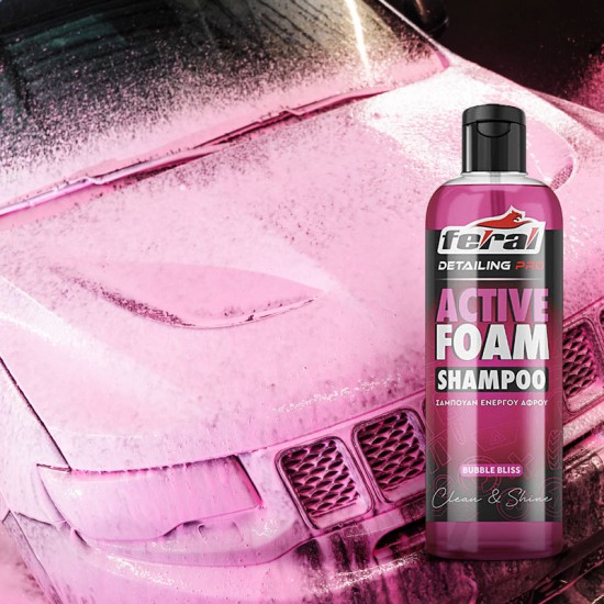 Σαμπουάν Ενεργού Αφρού Αυτοκινήτου Με Άρωμα Bubble Bliss Feral Detailing Pro 500ml 1 Τεμάχιο