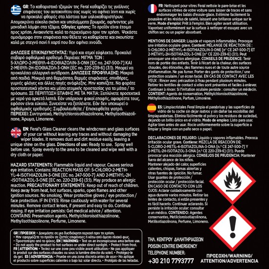 Καθαριστικό Τζαμιών Bubble Bliss Feral Detailing Pro 750ml 1 Τεμάχιο