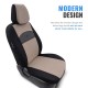 Καλύμματα Αυτοκινήτου Otom Smart Design Universal Ύφασμα / Δερματίνη Σετ Εμπρός / Πίσω Μαύρο / Μπεζ SLTSMT106-NZ 11 Τεμαχίων