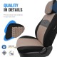Καλύμματα Αυτοκινήτου Otom Smart Design Universal Ύφασμα / Δερματίνη Σετ Εμπρός / Πίσω Μαύρο / Μπεζ SLTSMT106-NZ 11 Τεμαχίων