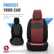Καλύμματα Αυτοκινήτου Otom Smart Design Universal Ύφασμα / Δερματίνη Σετ Εμπρός / Πίσω Μαύρο / Κόκκινο SLTSMT103-NZ 11 Τεμαχίων