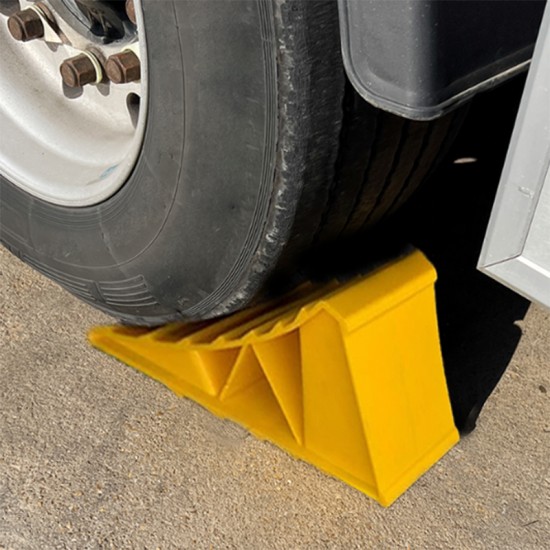 Τάκος Ρόδας Αυτοκινήτου Πλαστικός Κίτρινος 22.5x9.1x10cm 1 Τεμάχιο