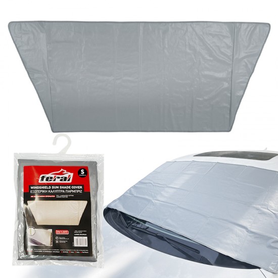 Ηλιοπροστασία Καλύπτρα Παρμπρίζ Small 208*80cm Με Ενισχυμένη Επένδυση 320GSM Feral 1 Τεμάχιο