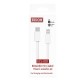Καλώδιο Φόρτισης Και Μεταφοράς Δεδομένων Για Type-C σε lightning 30W Erdom ECL-001 λευκό 1m 1 Τεμάχιο