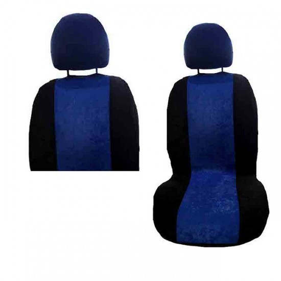 Πλατοκαθίσματα Αυτοκινήτου Alcadara Μαύρο-Μπλε 2 Τεμάχια