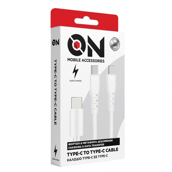 ON Mobile Accessories Καλώδιο Type-C σε Type-C