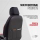 Καλύμματα Αυτοκινήτου Otom Progressive Design Universal Full Δερματίνη Σετ Εμπρός / Πίσω Μαύρο / Κόκκινο  PRG-104 11 Τεμαχίων