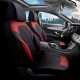 Καλύμματα Αυτοκινήτου Otom Progressive Design Universal Full Δερματίνη Σετ Εμπρός / Πίσω Μαύρο / Κόκκινο  PRG-104 11 Τεμαχίων