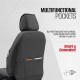Καλύμματα Αυτοκινήτου Otom Progressive Design Universal Full Δερματίνη Σετ Εμπρός / Πίσω Μαύρο / Γκρι PRG-103 11 Τεμαχίων