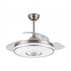 Ανεμιστήρας Οροφής PRCF-80682 Primo DC 42'' 106εκ. Με Τηλεχειριστήριο 1Φως LED 3Φτερά Ασημί