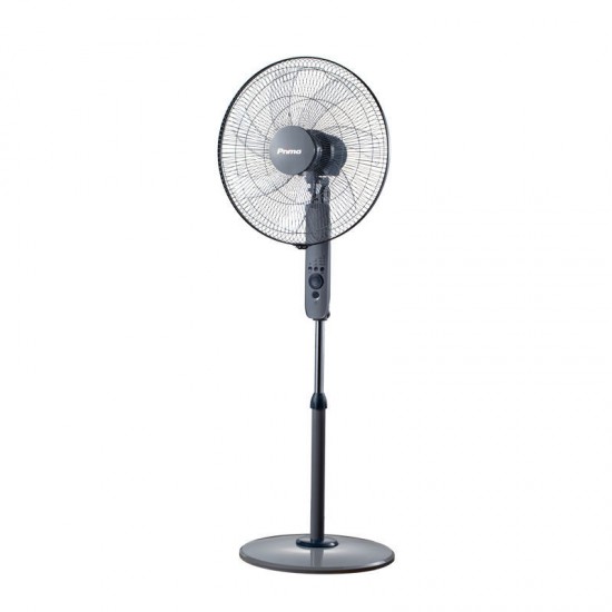 Ανεμιστήρας Ορθοστάτης PRSF-80656 Primo 18'' 45εκ. Με Τηλεχειριστήριο 7Φτερά Γκρι
