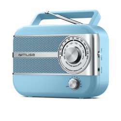 Ραδιόφωνο M-056SC MUSE Μπαταρίας-Ρεύματος Αναλογικό Μπλέ Retro