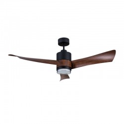 Ανεμιστήρας Οροφής PRCF-80663 PRIMO 54'' 137εκ. DC Με Τηλεχειριστήριο 1 Φως LED Μαύρος με 3 καφέ φτερά