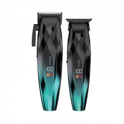 Σετ Κουρευτικές μηχανές PRΗΤ-40560B+PRHT-40560S PRIMO Επαναφ Digital Πράσινο mirror