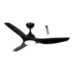 Ανεμιστήρας Οροφής PRCF-80724 Primo 52'' 132εκ. Με Τηλεχειριστήριο 1Φως LED 3Φτερά Μαύρος