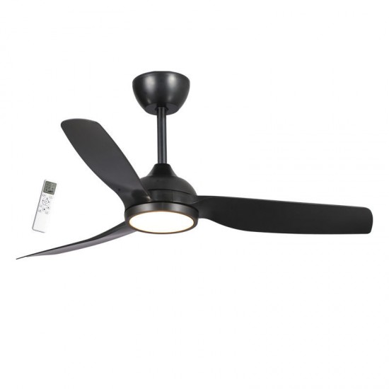 Ανεμιστήρας Οροφής PRCF-80728 PRIMO 52'' 132εκ. Με Τηλεχειριστήριο 1 Φως LED 3Φτερά IP66 με WiFi Μαύρος