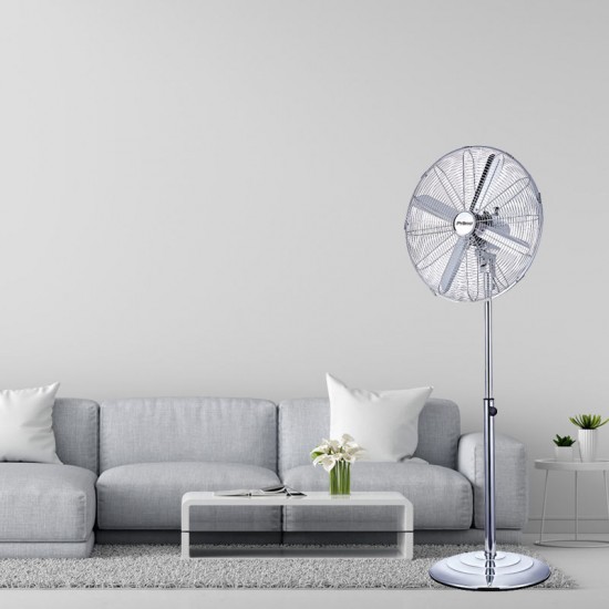 Ανεμιστήρας Ορθοστάτης PRSF-80576 Primo 16'' 40εκ. Μεταλλικός Χρώμιο