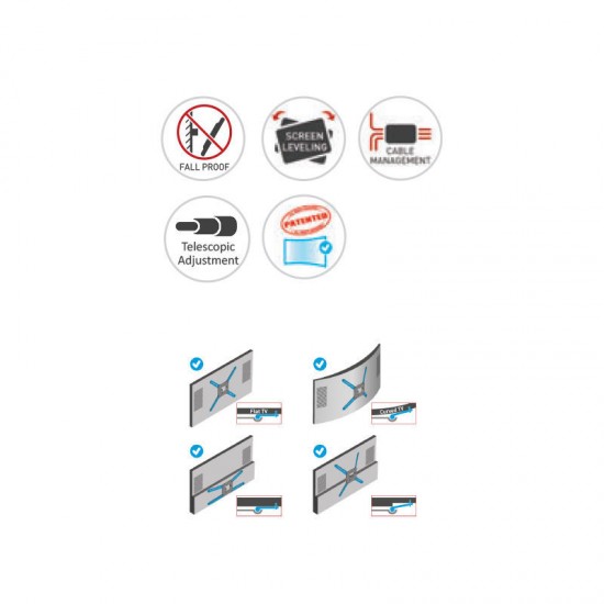 Βάση Τηλεόρασης Δαπέδου DTP410 Barkan 13