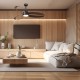 Ανεμιστήρας Οροφής PRCF-80652 PRIMO 52'' 132εκ. DC Με Τηλεχειριστήριο 1 Φως LED 3Φτερά Μαύρος