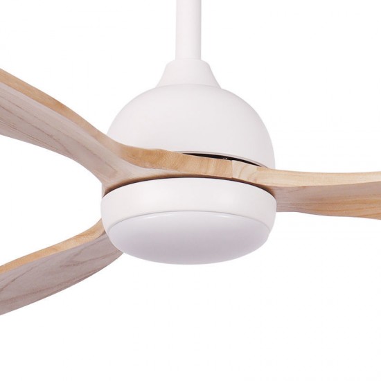 Ανεμιστήρας Οροφής PRCF-80667 PRIMO 52'' 132εκ. DC Με Τηλεχειριστήριο 1 Φως LED Λευκός με 3 ξύλινα φτερά