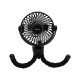 Ανεμιστήρας Mini Flexible PRMF-80691 Primo 4'' 10cm Μαύρος Επαναφορτιζόμενος