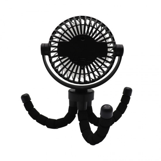 Ανεμιστήρας Mini Flexible PRMF-80691 Primo 4'' 10cm Μαύρος Επαναφορτιζόμενος