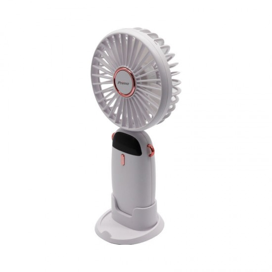 Ανεμιστήρας Mini PRMF-80695 Primo 3.5'' 9cm Λευκός Επαναφορτιζόμενος