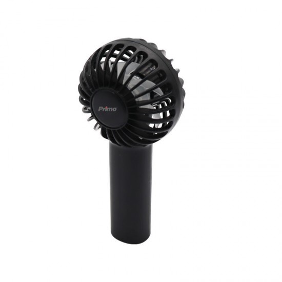 Ανεμιστήρας Mini Χειρός PRMF-80690 Primo 2.5'' 6cm Μαύρος Επαναφορτιζόμενος