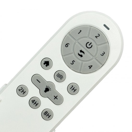 Ανεμιστήρας Οροφής PRCF-80674 Primo DC 52'' 132εκ. Με Τηλεχειριστήριο 1Φως LED 3Φτερά Λευκός