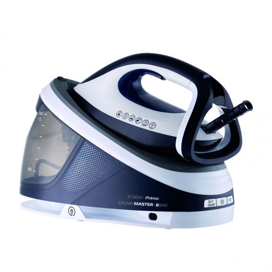 Ατμοσύστημα σιδερώματος PRSS-40506 Primo 3100W Opti-temp Ceramic, 8Bar, 1.5L Λευκό/Μπλε