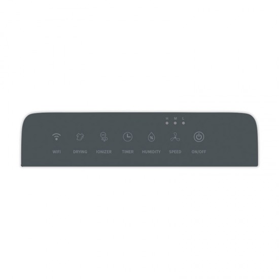 Αφυγραντήρας PRDH-45022i Primo 20L Ηλ/νικός Με Wifi R290 + Χρωματική 'Ενδειξη Υγρασίας+Ιονιστή+Φίλτρο Ενεργού 'Ανθρακα, Ανθρακί
