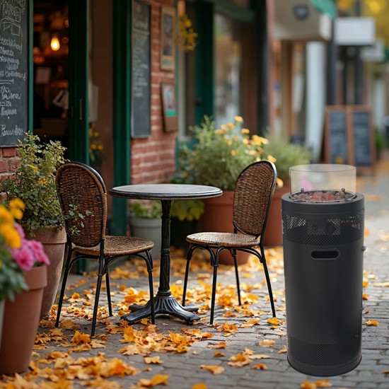 Σόμπα Υγραερίου Εξωτερικού Χώρου PRPH-81119 Primo Μαύρη 39x100cm