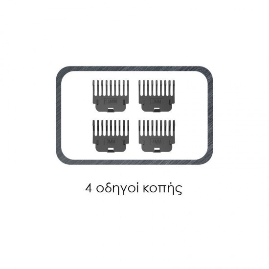 Κουρευτική μηχανή PRΗΤ-40563 PRIMO Επαναφ 60Μ Μαύρη