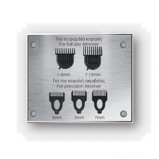 Σετ ανδρικής περιποίησης PRMG-40568 PRIMO 15σε1 Επαναφ 150M Digital IPX6 Ανθρακί