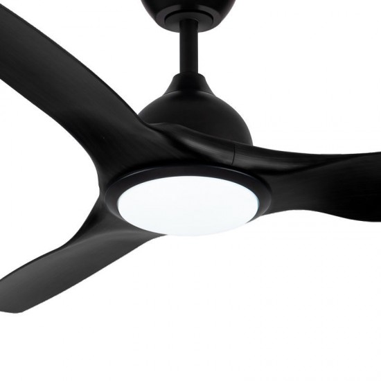 Ανεμιστήρας Οροφής PRCF-80724 Primo 52'' 132εκ. Με Τηλεχειριστήριο 1Φως LED 3Φτερά Μαύρος