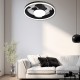 Ανεμιστήρας Οροφής PRCF-80725 Primo 20'' 50εκ. Με Τηλεχειριστήριο 1Φως LED 3 Φτερά Μαύρος