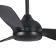 Ανεμιστήρας Οροφής PRCF-80730 PRIMO 52'' 132εκ. Με Τηλεχειριστήριο 3Φτερά IP66 Μαύρος