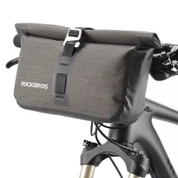 RockBros - Storage Bag (AS-016) - with Handlebar Quick Mount System, 30 x 31 x 6.5cm - Black