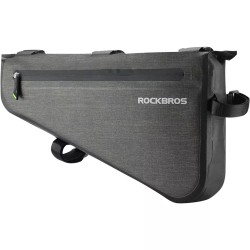 RockBros - Storage Bag (AS-017-1) - for Front Frame, Water Resistent, with Easy Mount System, 40x23x6cm, 8l - Black