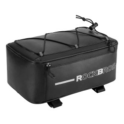 RockBros - Storage Bag (30141700001) - with Quick Mount System on Bicycle Trunk, 4l - Black